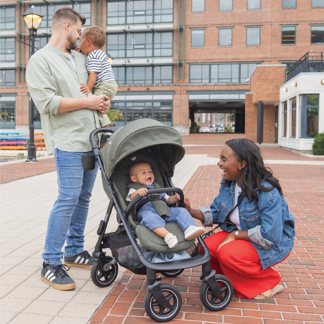 Joie pushchairs collection featuring lightweight strollers and practical pushchairs designed for comfortable everyday travel with babies and toddlers.