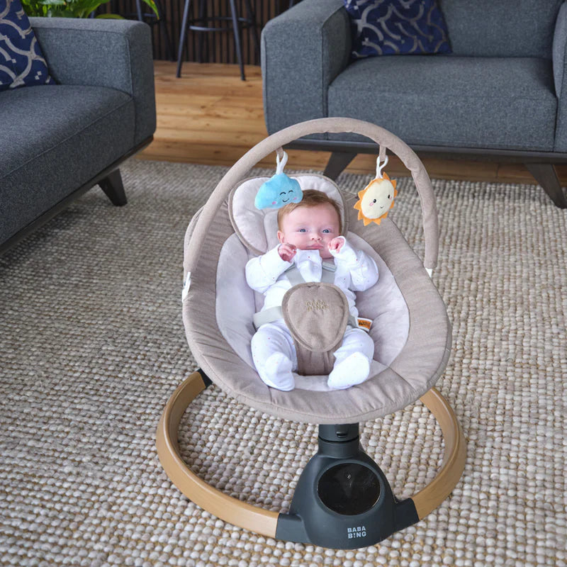 Bababing baby bouncer in a modern home setting