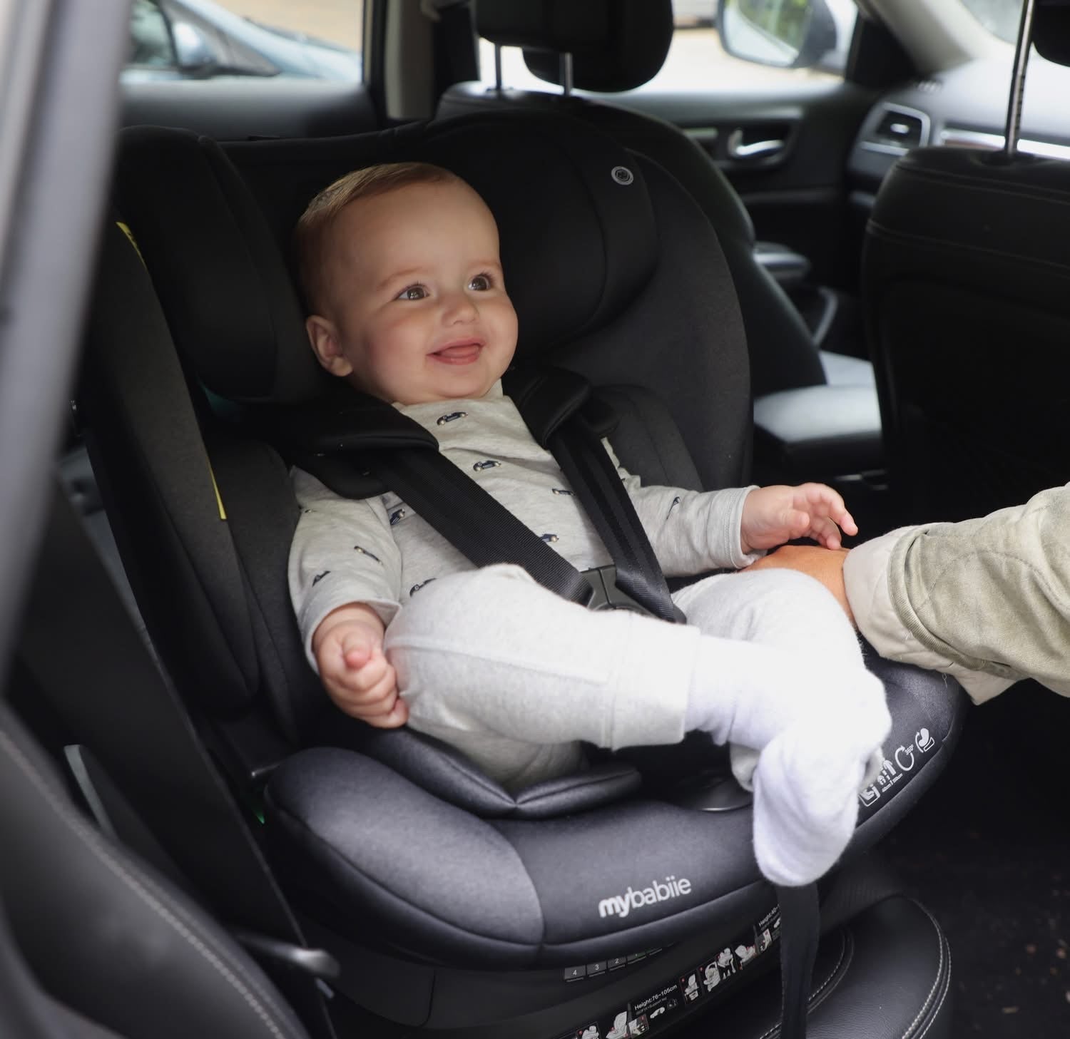 My Babiie baby car seat designed for safety and comfort with secure harness and supportive padding for everyday journeys
