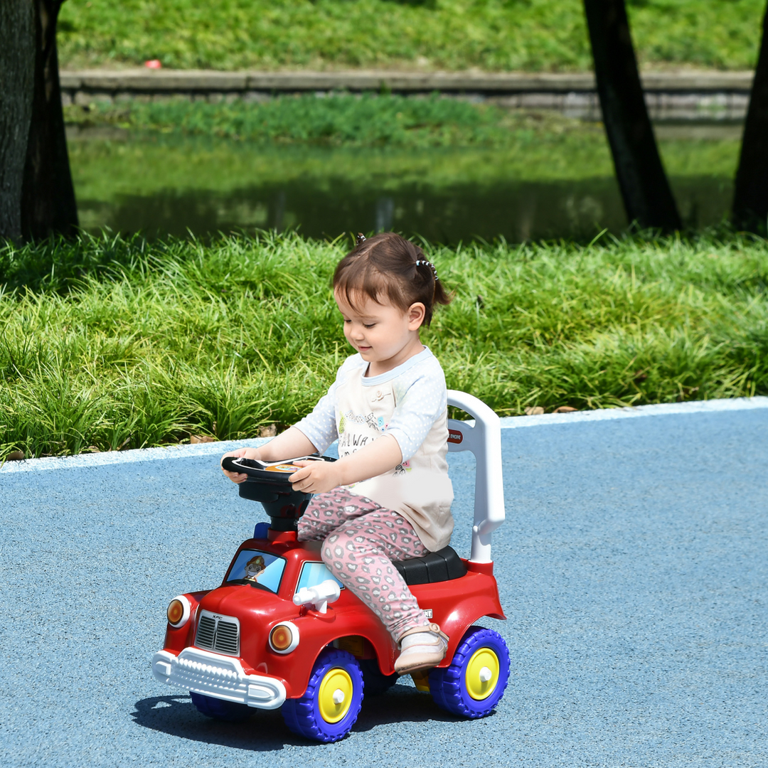 AIYAPLAY Ride-On Fire Truck with Music, Lights & Storage (18–36 Months)