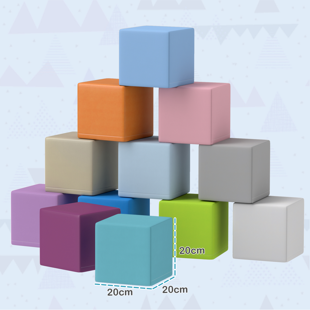 HOMCOM 12-Piece Soft Play Blocks