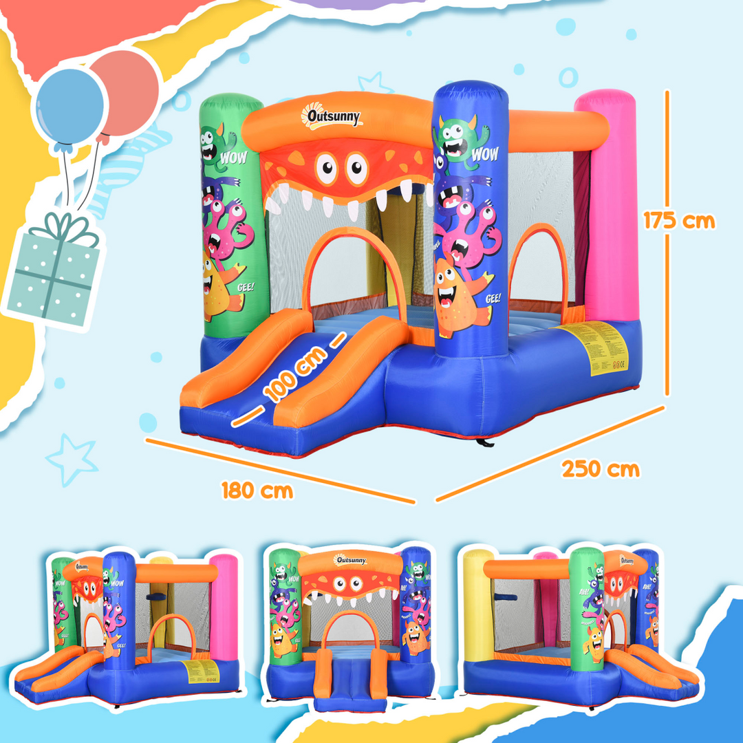 Outsunny Monster Design Bouncy Castle