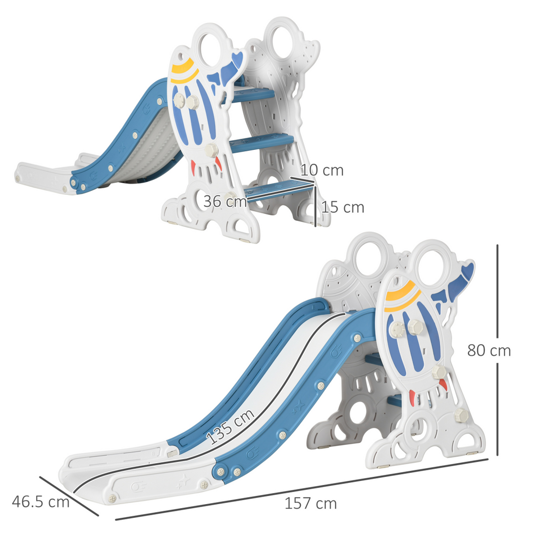 AIYAPLAY Space-Themed Baby Slide – Blue (Ages 1.5–3 Years)
