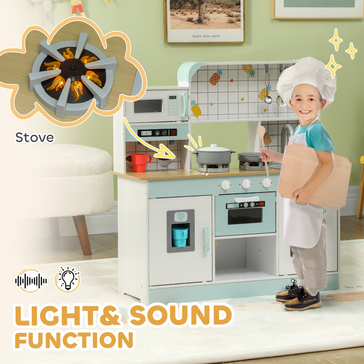 AIYAPLAY Toy Kitchen – White & Blue