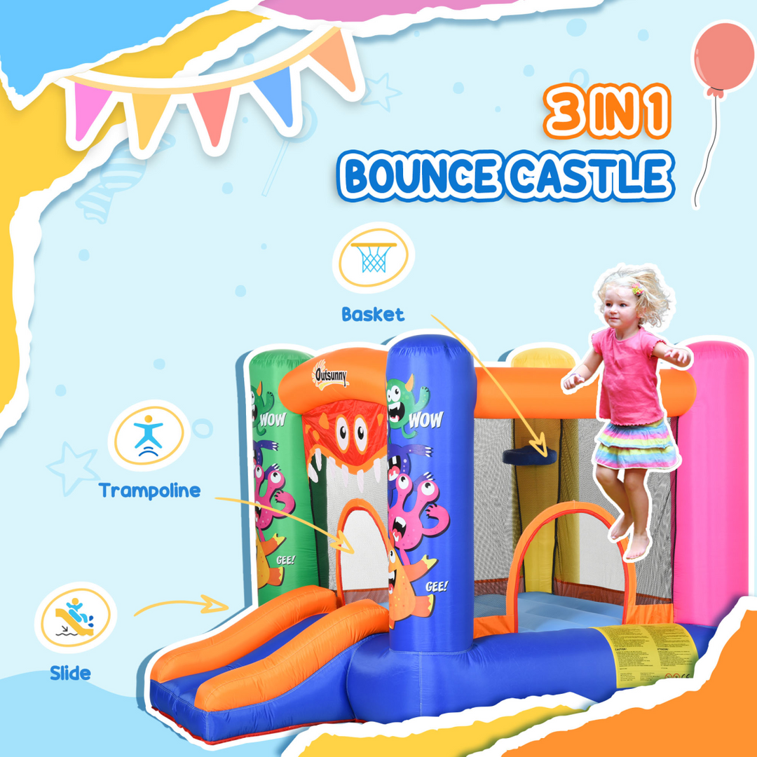 Outsunny Monster Design Bouncy Castle