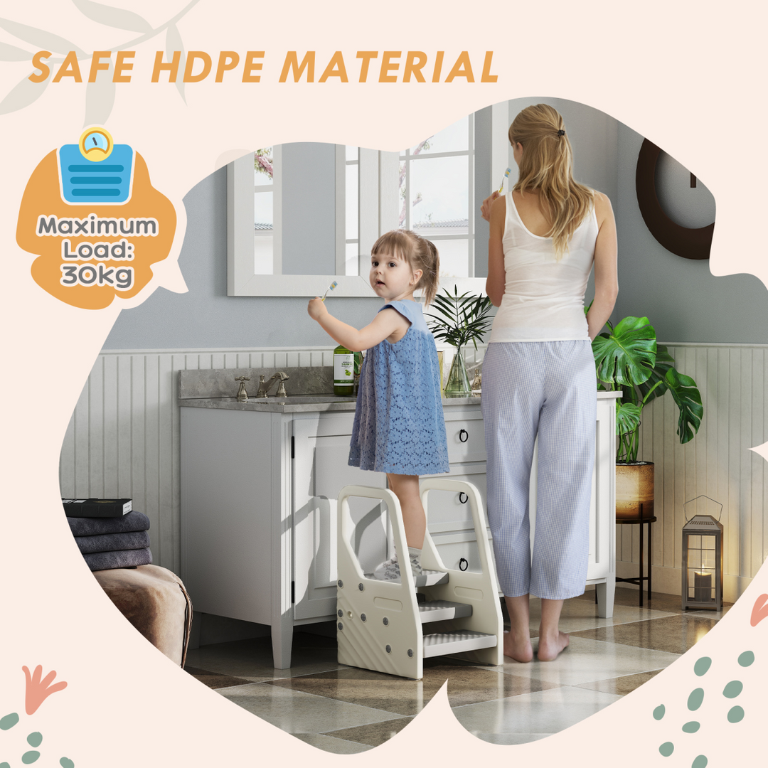 AIYAPLAY Adjustable 3 Step Toddler Tower
