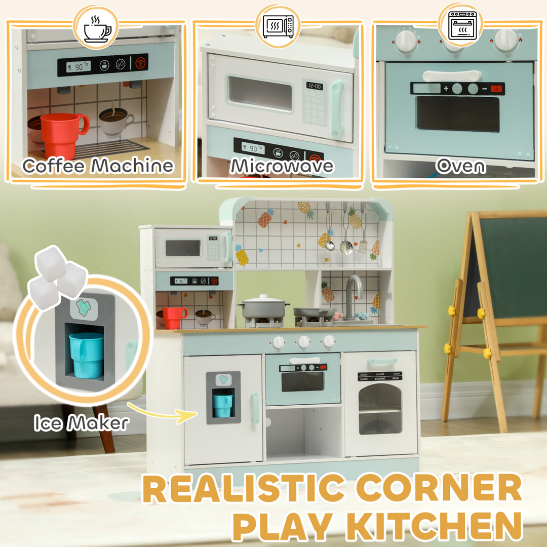 AIYAPLAY Toy Kitchen – White & Blue