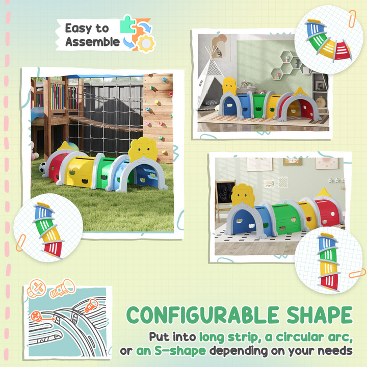 AIYAPLAY Lion Design Kids Play Tunnel – Ages 3–6