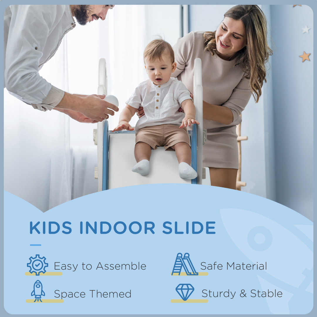 AIYAPLAY Space-Themed Baby Slide – Blue (Ages 1.5–3 Years)