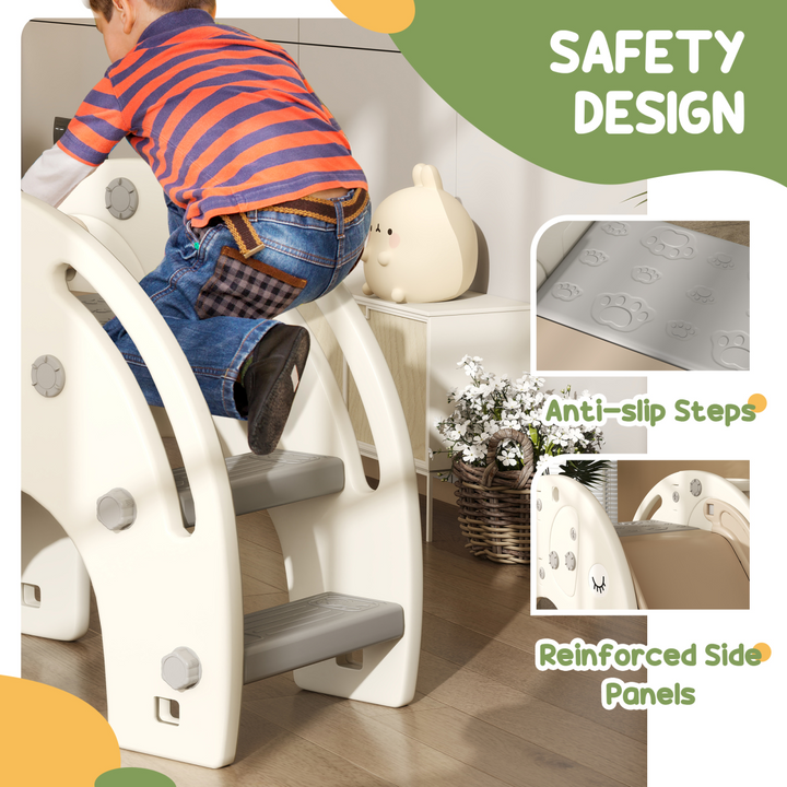 AIYAPLAY 3-in-1 Elephant Slide with Climber – (Ages 1–3)
