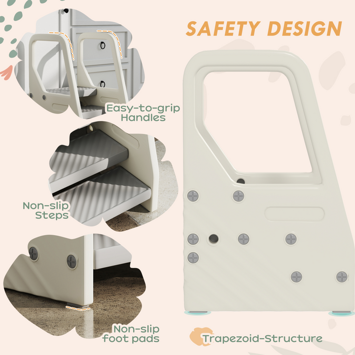 AIYAPLAY Adjustable 3 Step Toddler Tower