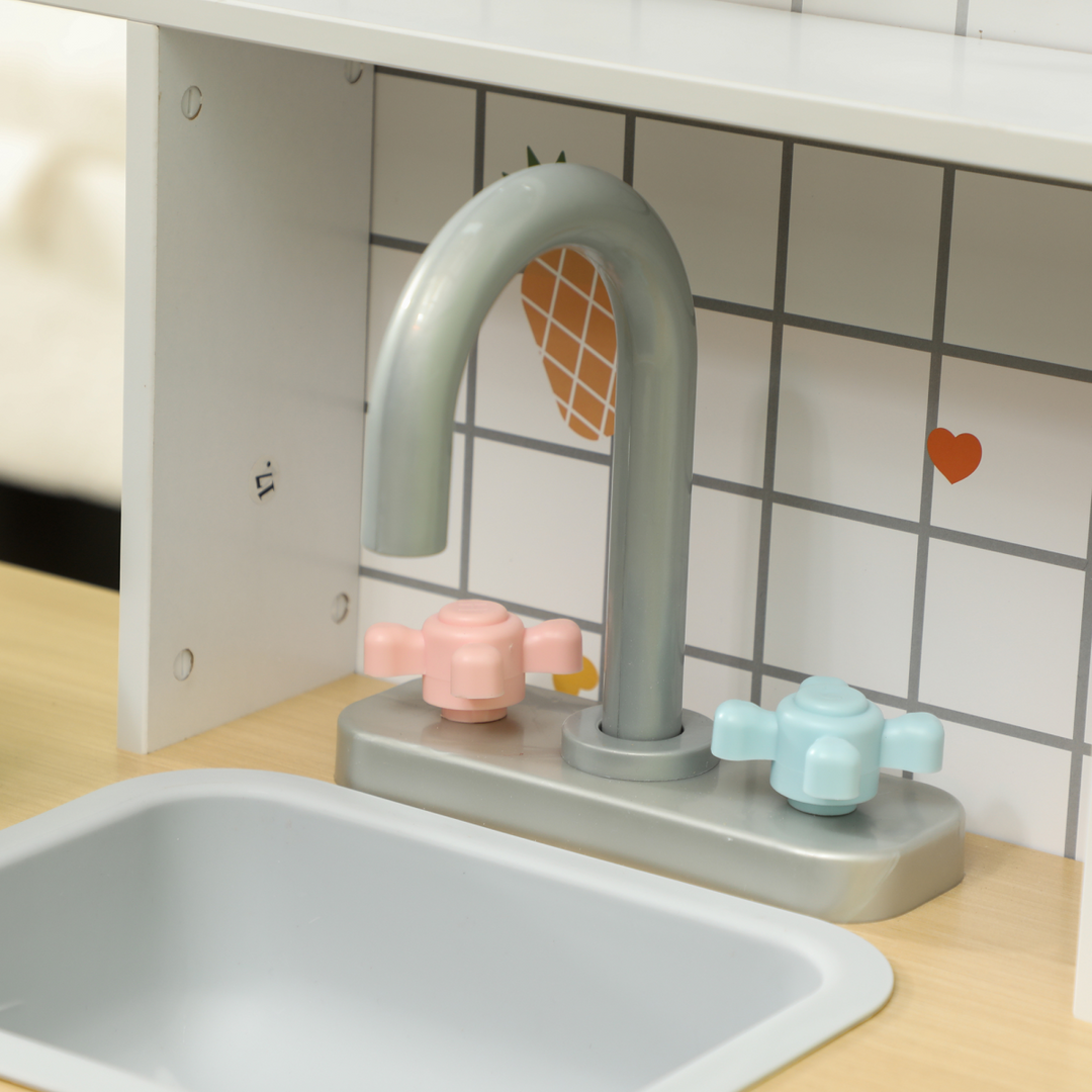 AIYAPLAY Toy Kitchen – White & Blue