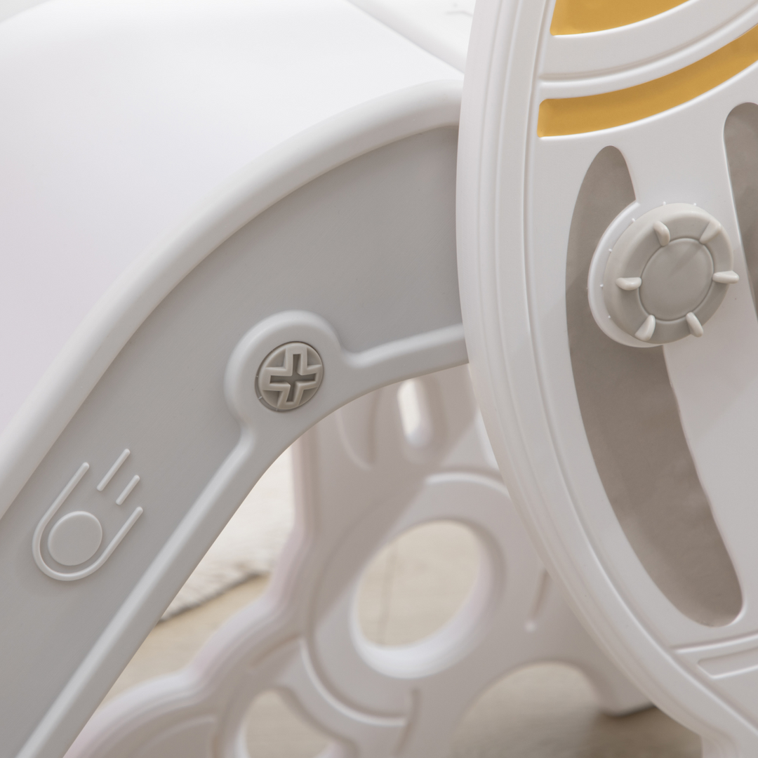 AIYAPLAY Space-Themed Baby Slide – Grey (Ages 1.5–3 Years)