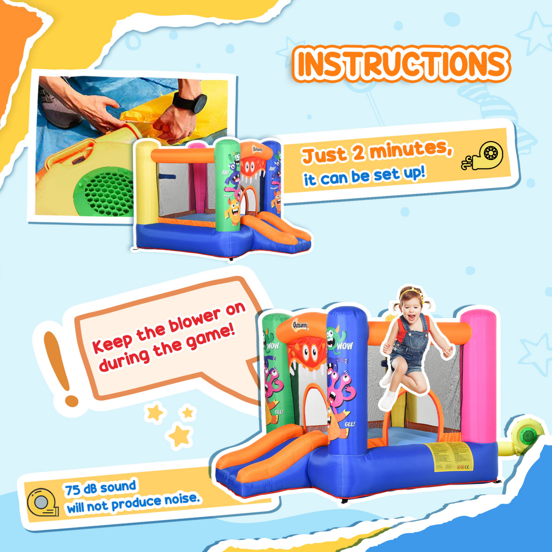 Outsunny Monster Design Bouncy Castle