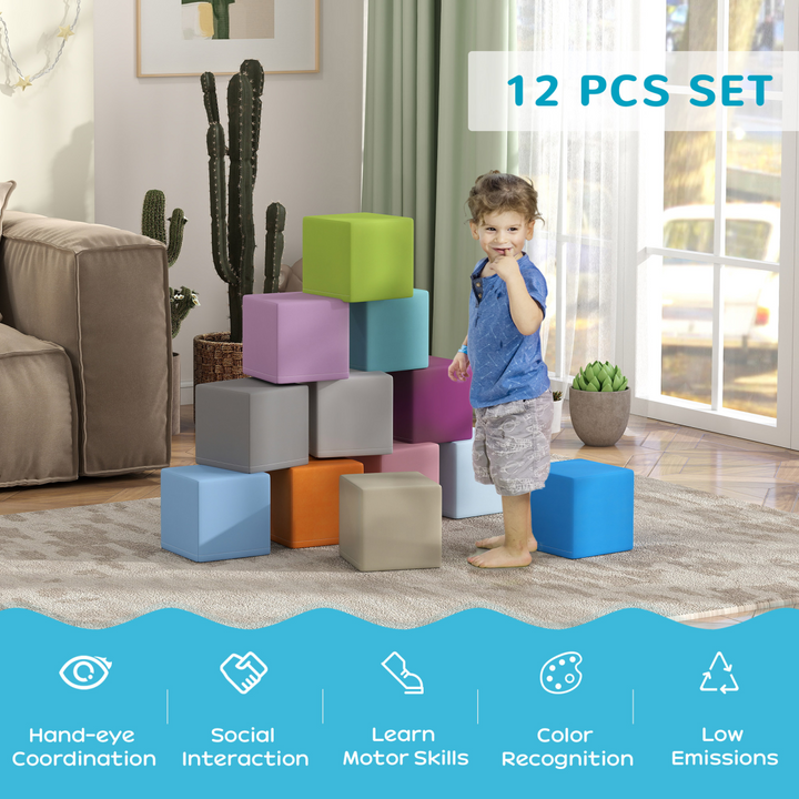 HOMCOM 12-Piece Soft Play Blocks