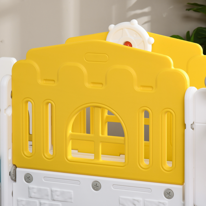 AIYAPLAY 7-in-1 Toddler Slide with Basketball Hoop – Ages 1-3 Years
