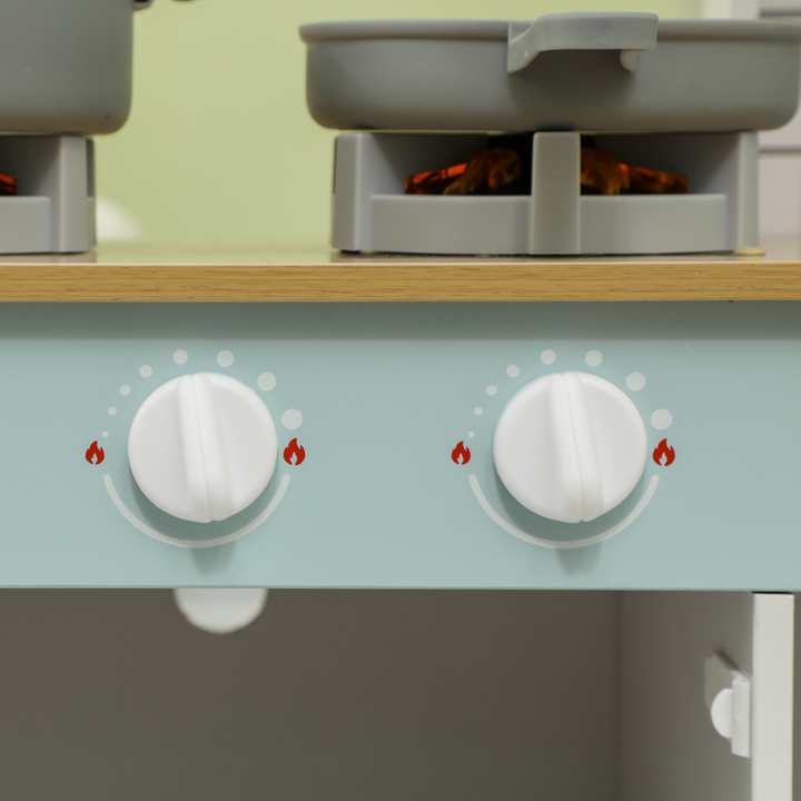 AIYAPLAY Toy Kitchen – White & Blue