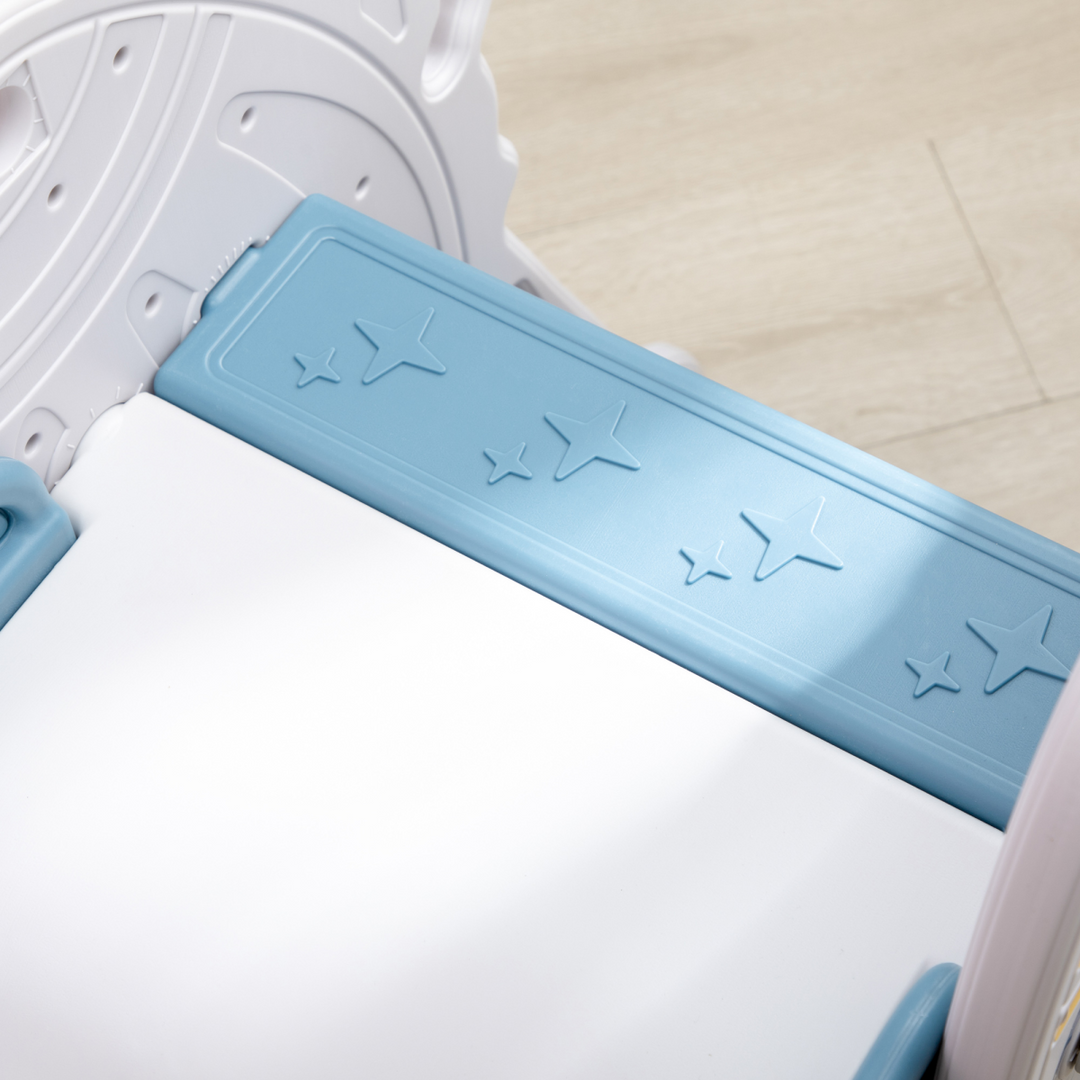 AIYAPLAY Space-Themed Baby Slide – Blue (Ages 1.5–3 Years)