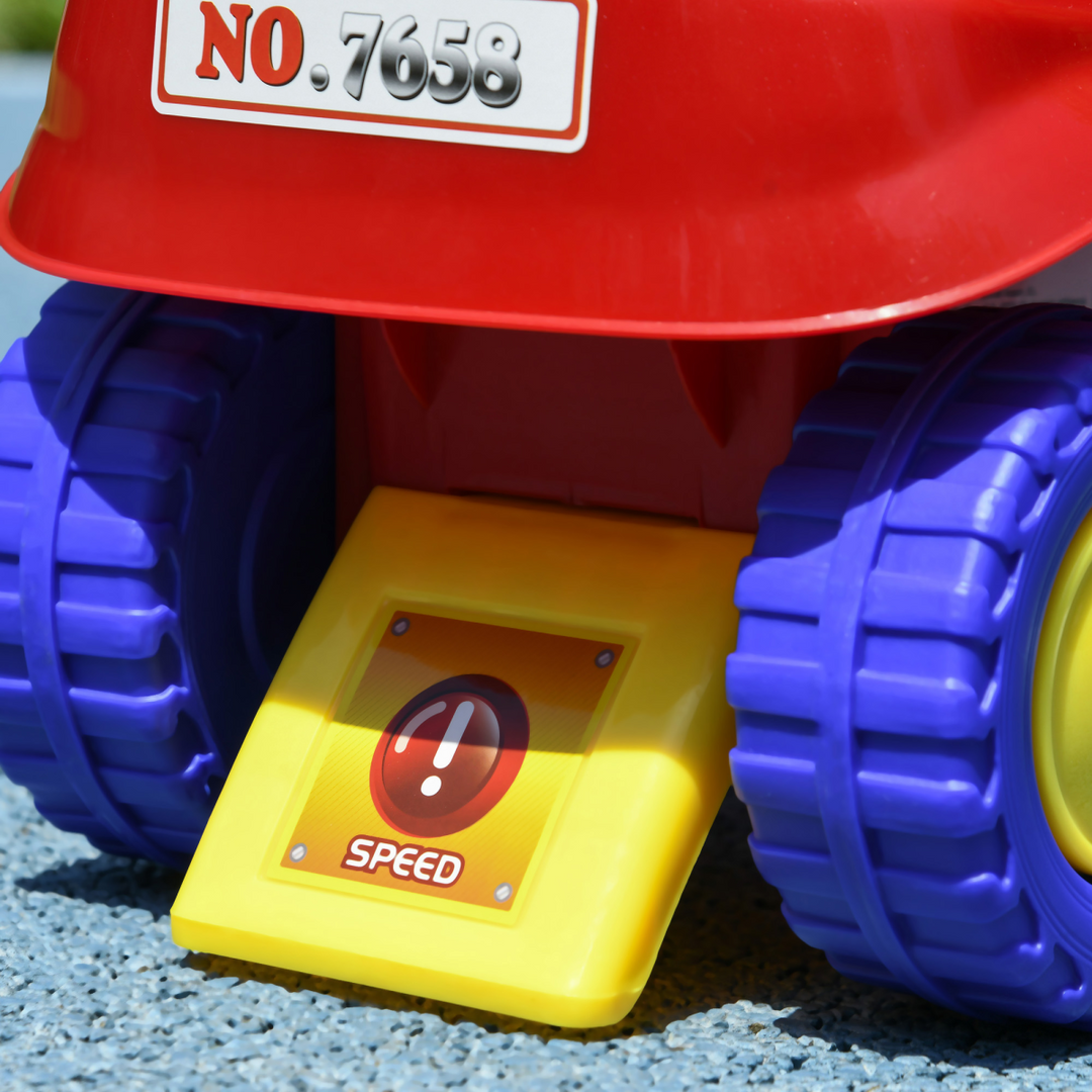 AIYAPLAY Ride-On Fire Truck with Music, Lights & Storage (18–36 Months)
