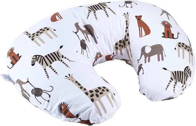 Cuddles Collection Nursing Pillow – 4-in-1 Breastfeeding Support, Animal Kingdom