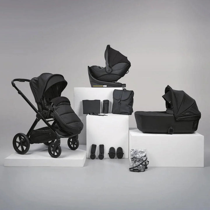 Bababing Raffi MKII 12 Piece Travel System – Satin Black