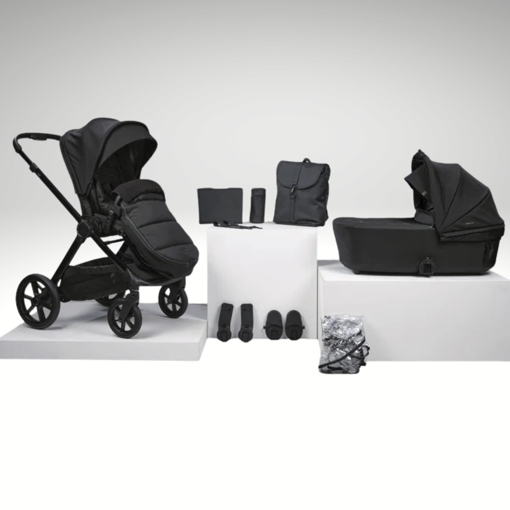 Bababing Raffi MKII 2-in-1 Travel System – Satin Black – baby2child