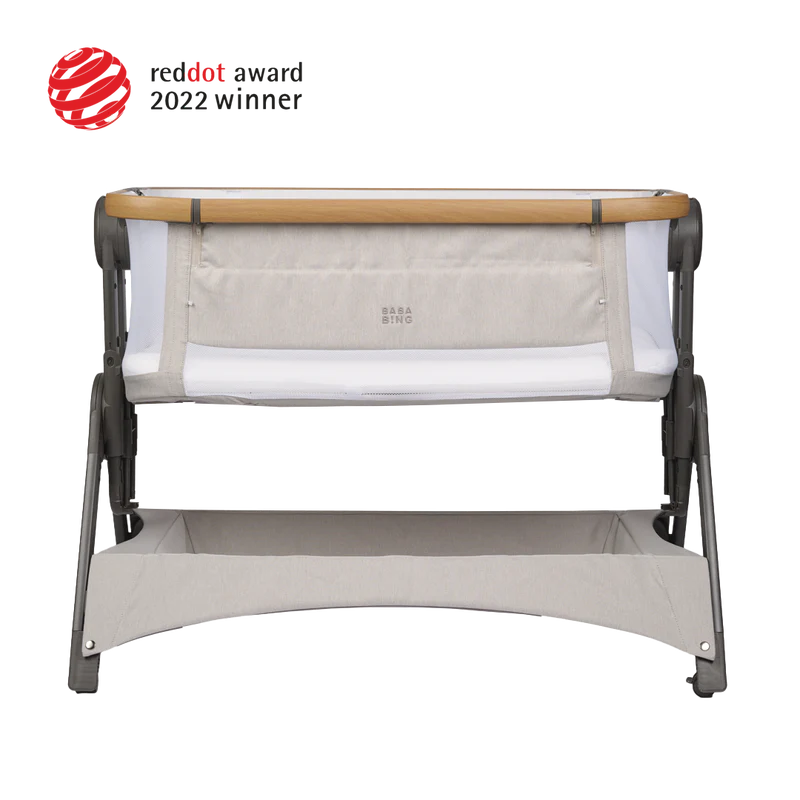 Bababing Bedside And Travel Cot – Beige