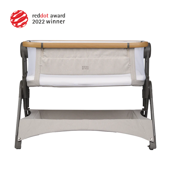 Bababing Bedside And Travel Cot – Beige