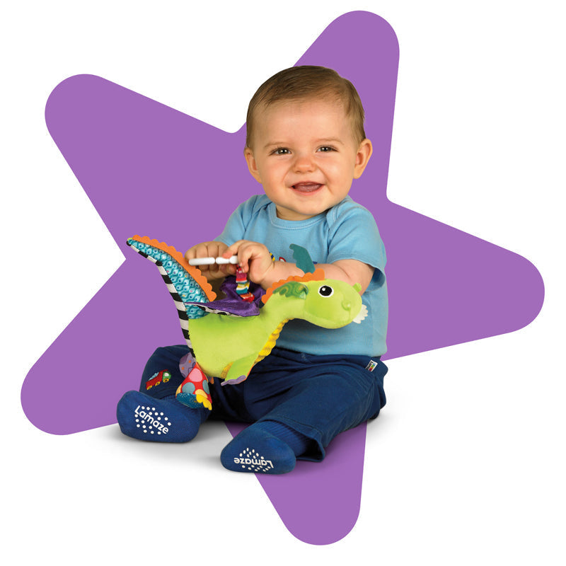 Lamaze Flip Flap Dragon Sensory Activity Toy