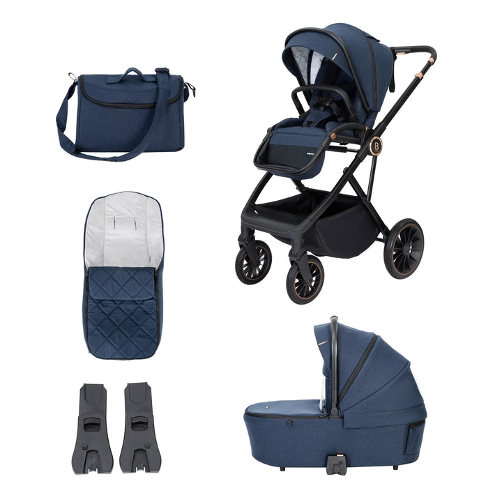 Babymore Chia 2 in 1 Travel System – Midnight Blue