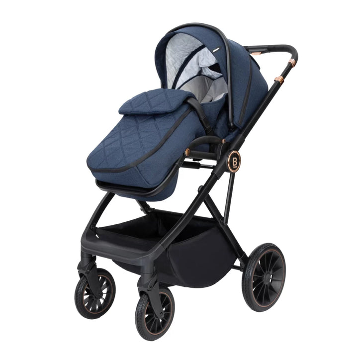 Babymore Chia Travel System with Pecan Car Seat – Midnight Blue