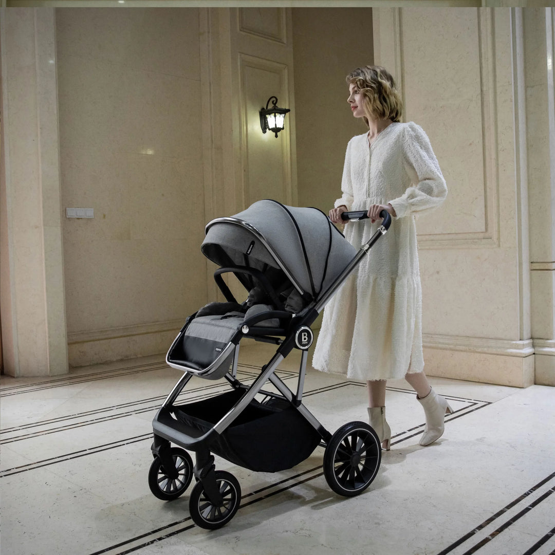 Babymore Chia 2 in 1 Travel System – Pearl Grey