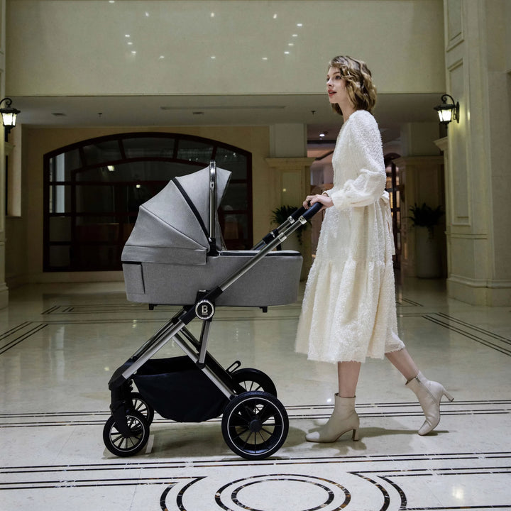 Babymore Chia 2 in 1 Travel System – Pearl Grey