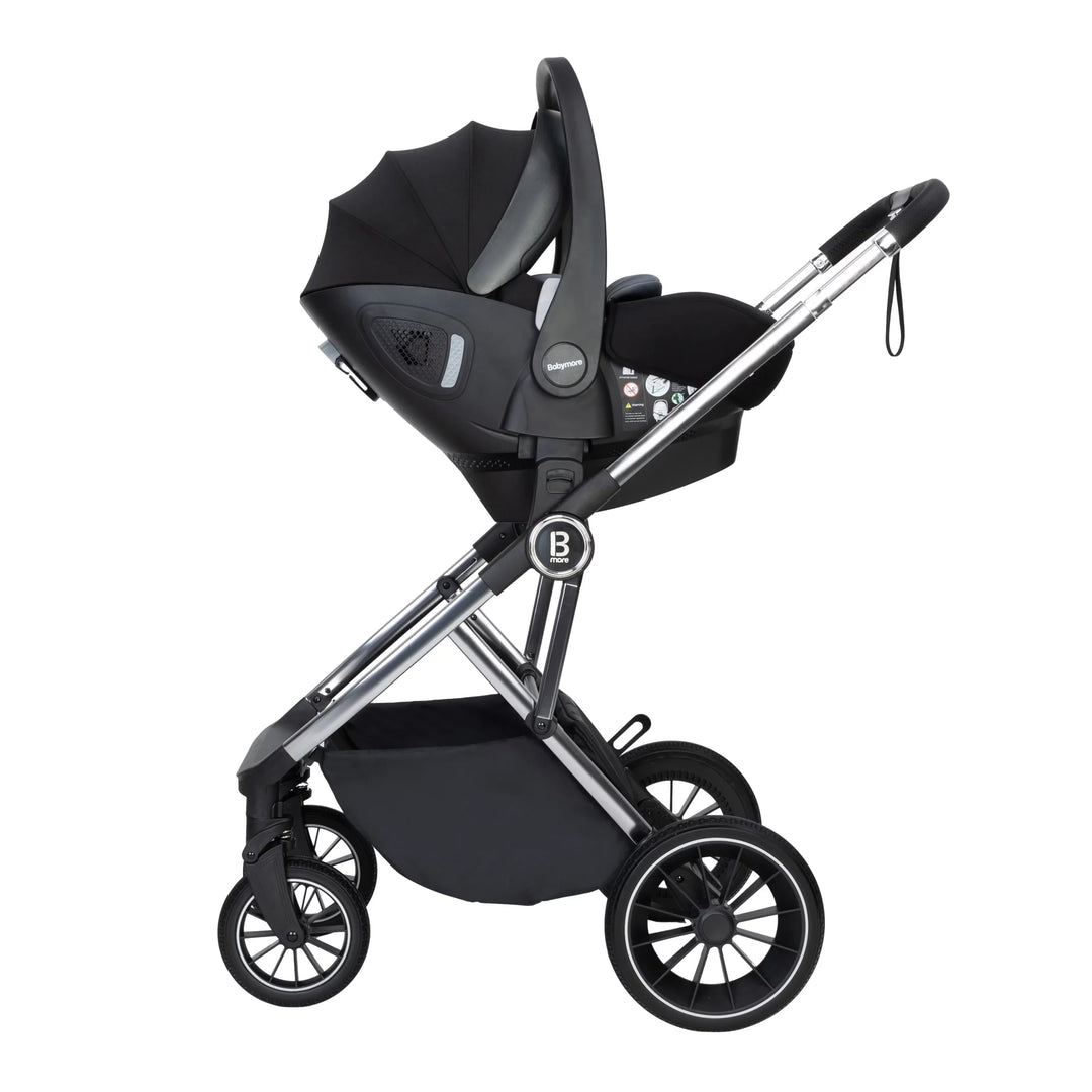 Babymore Chia Travel System with Pecan Car Seat – Pearl Grey