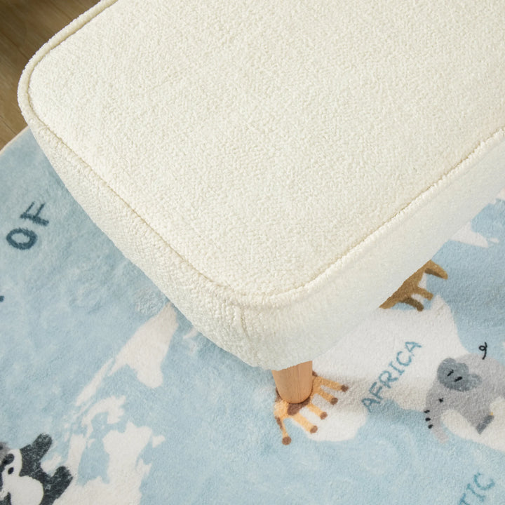 nursing chair stool off white close up