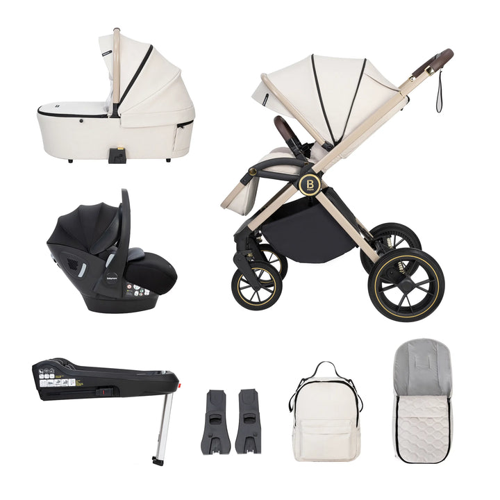 Babymore Kai Travel System with Pecan Car Seat – Sandstone