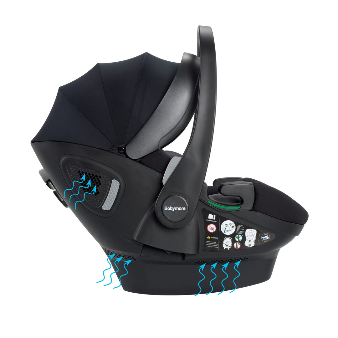 Babymore Kai Travel System with Pecan Car Seat – Forest Grey