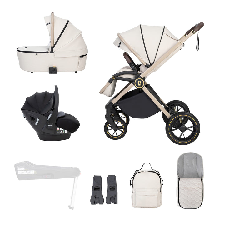 Babymore Kai Travel System with Pecan Car Seat – Sandstone