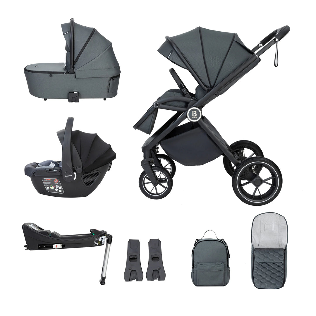 Babymore Kai Travel System with Coco Car Seat – Forest Grey