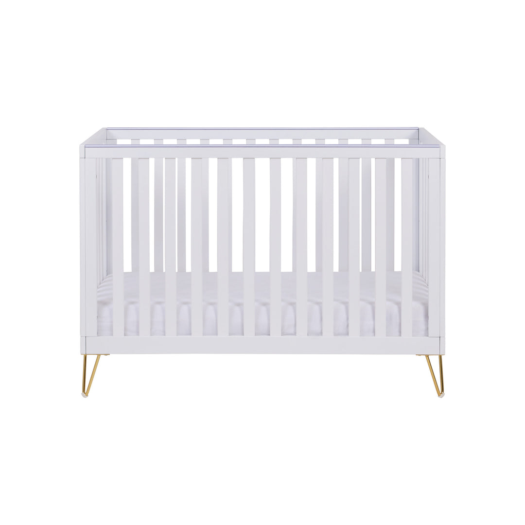 Babymore Kimi Cot Bed – White Front