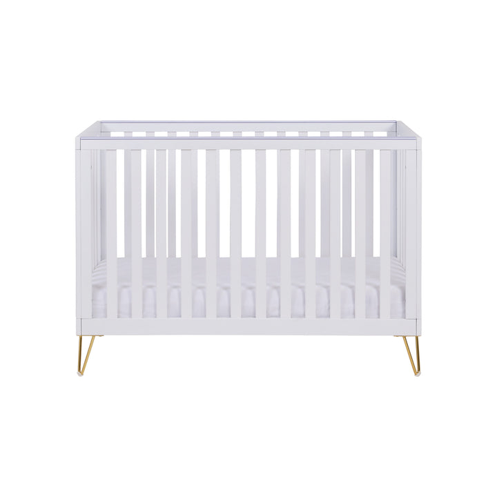 Babymore Kimi Cot Bed – White Front