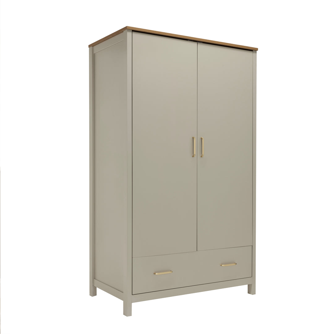 Babymore Mira Nursery Wardrobe – Cashmere Warm Oak