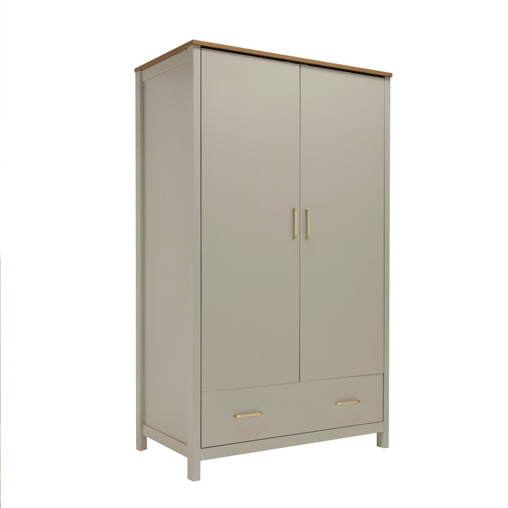 Babymore Mira Nursery Wardrobe – Cashmere Warm Oak