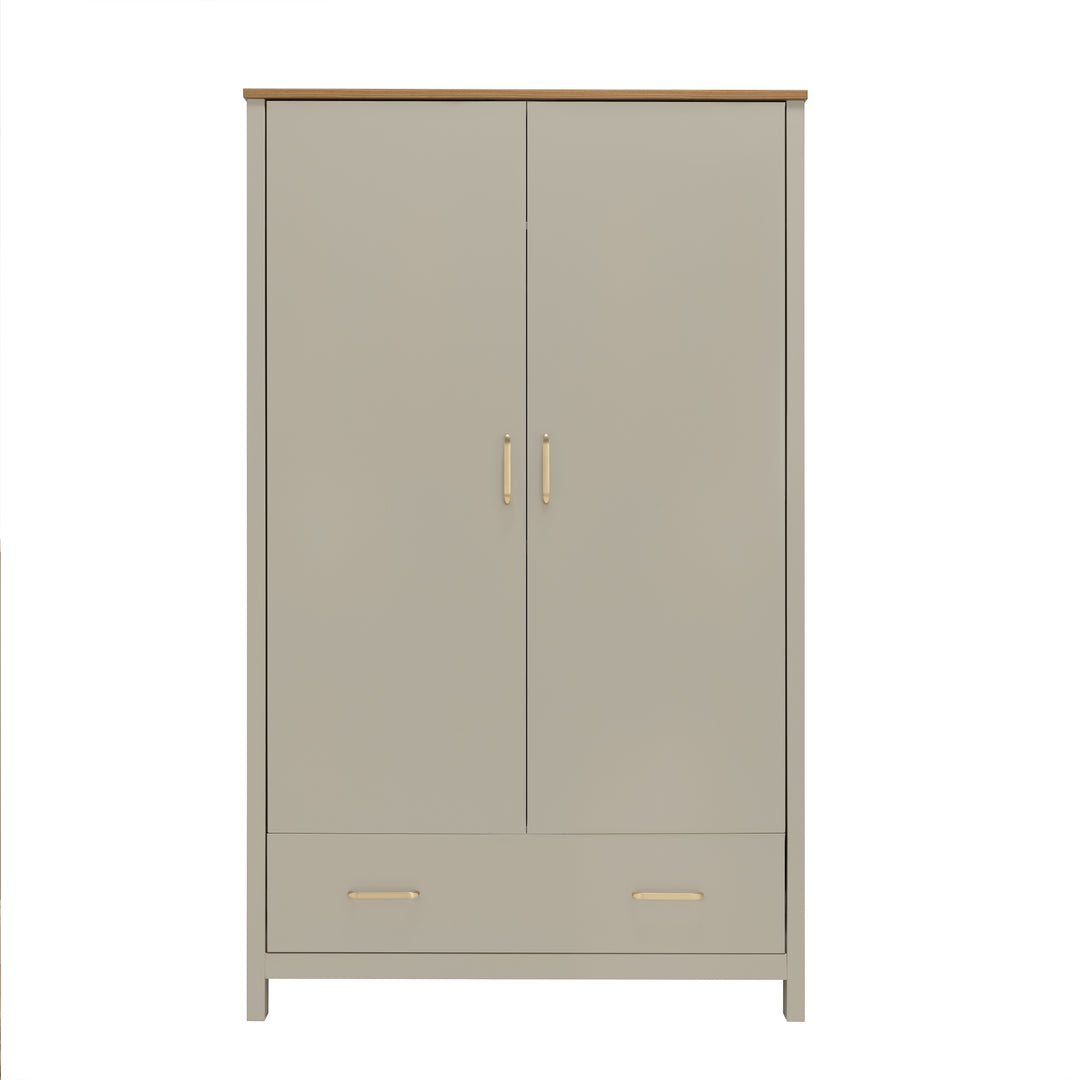 Babymore Mira Nursery Wardrobe – Cashmere Warm Oak