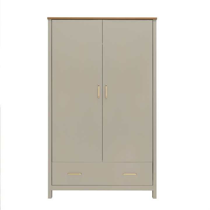 Babymore Mira Nursery Wardrobe – Cashmere Warm Oak