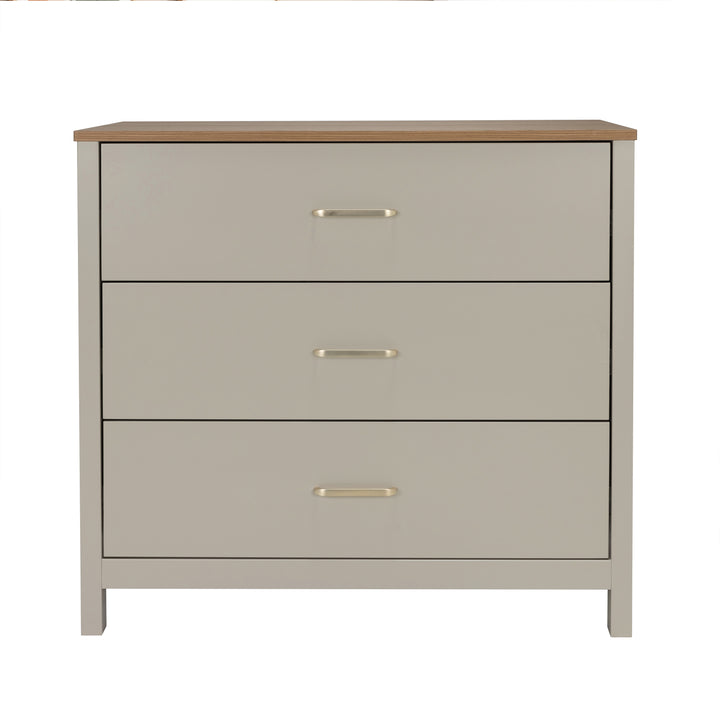 Babymore Mira Nursery Chest Changer – Cashmere Warm Oak