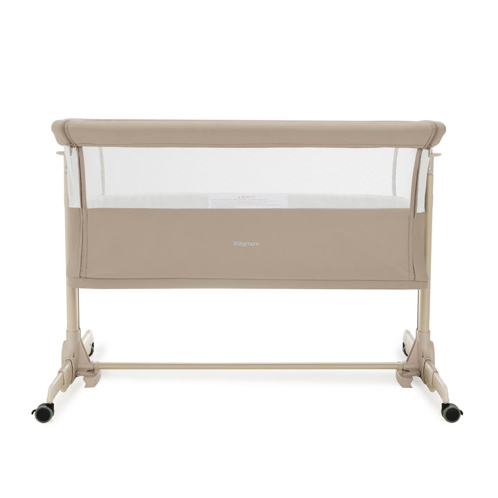 Babymore Neera Bedside Crib - Khaki