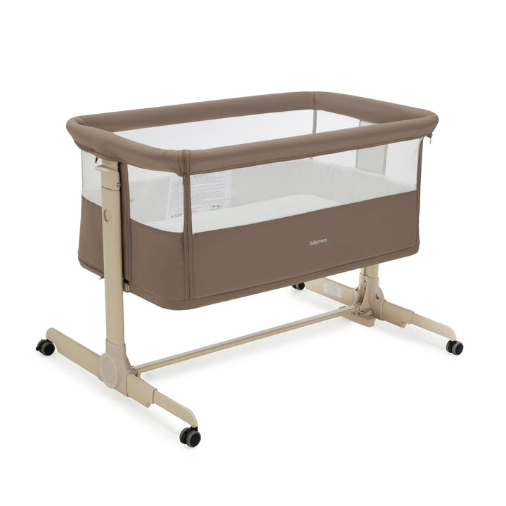 Babymore Neera Bedside Crib - Mocha