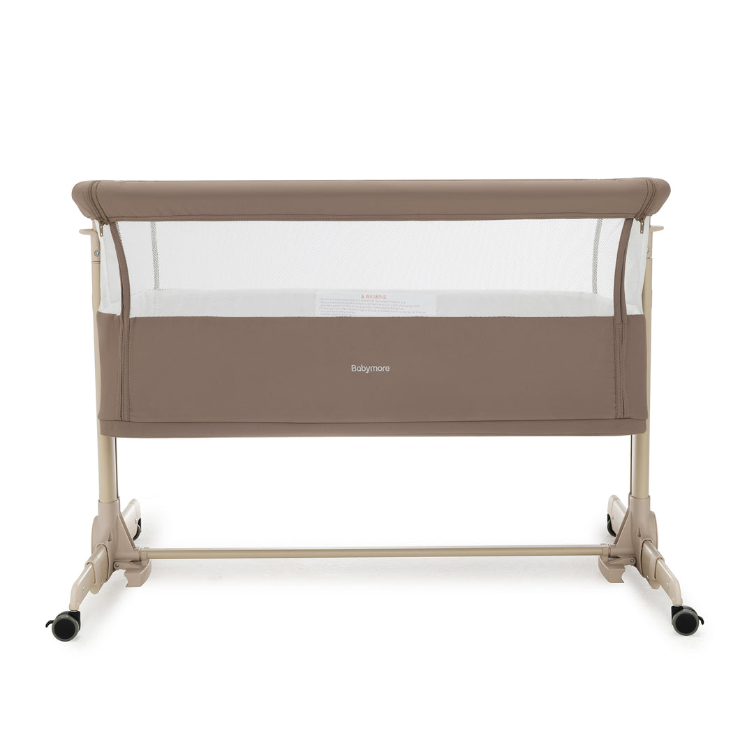 Babymore Neera Bedside Crib - Mocha
