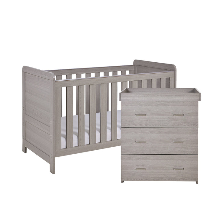 Babymore Caro 2 Piece Nursery Furniture Set – Grey Wash